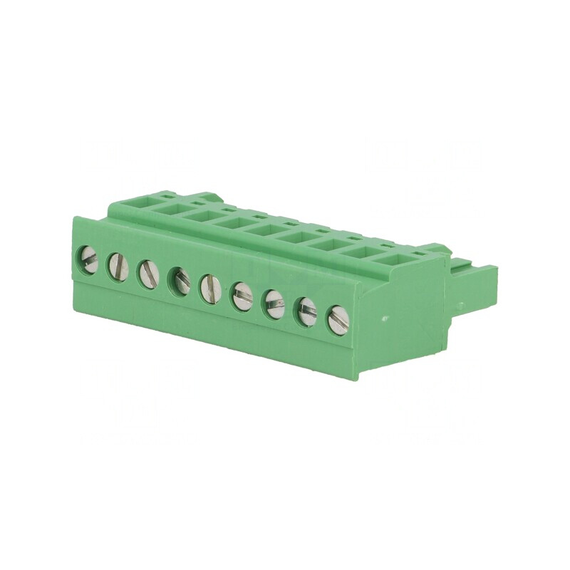 Regletă de Conexiuni Deconectabilă 5mm 9 Piste în Unghi Mufă | Electronic-mag.ro | Componente Electronice