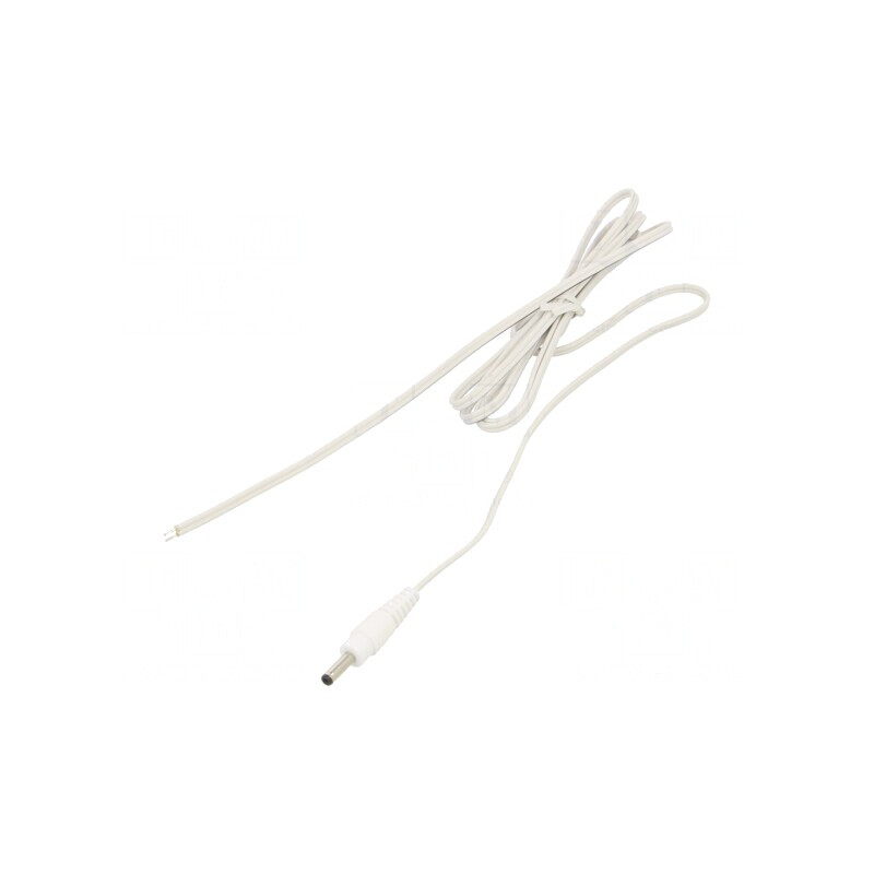 Cablu Alimentare Alb 1,5m DC 3,5/1,3 | Electronic-mag.ro | Componente Electronice