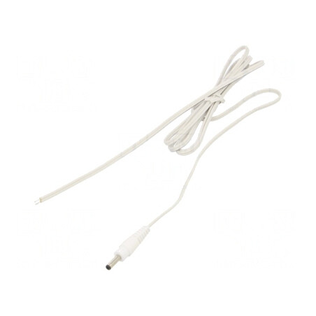 Cablu Alimentare Alb 1,5m DC 3,5/1,3 | Electronic-mag.ro | Componente Electronice