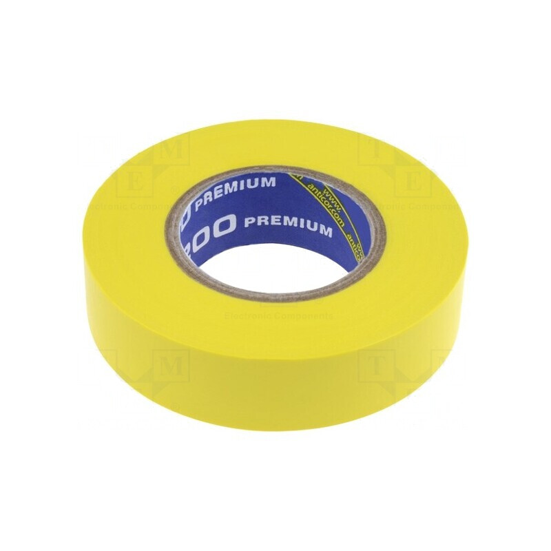 Bandă Electroizolantă Galbenă 19mm x 18m | Electronic-mag.ro | Componente Electronice