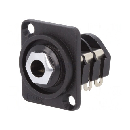 Soclu Jack 6.3mm Stereo XLR 19x24mm | Electronic-mag.ro | Componente Electronice