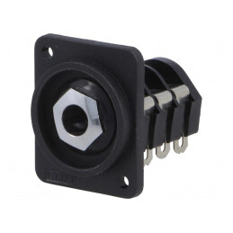 Soclu Jack Stereo 6,3mm XLR 19x24mm | Electronic-mag.ro | Componente Electronice