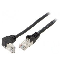 Cablu Patch Negru F/UTP 5e 2m | Electronic-mag.ro | Componente Electronice