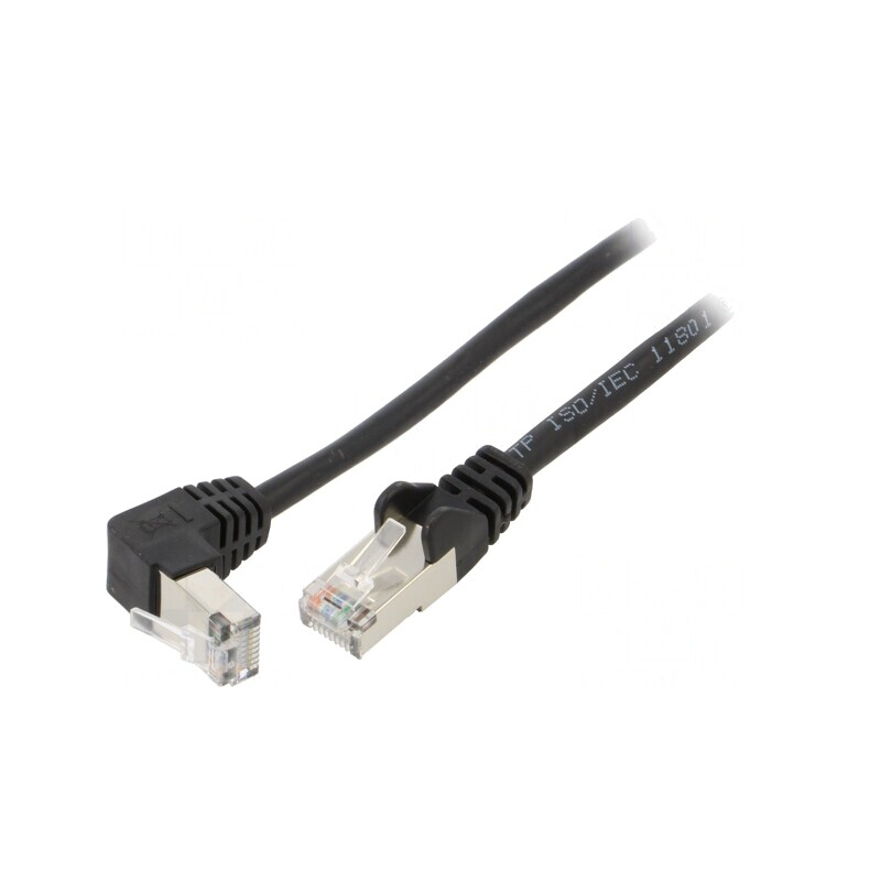Cablu Patch Negru F/UTP 5e 2m | Electronic-mag.ro | Componente Electronice