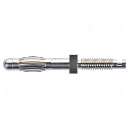 Mufă Banană 4mm 25A Nichelată | Electronic-mag.ro | Componente Electronice