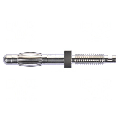 Mufă Banană 4mm 25A Nichelată | Electronic-mag.ro | Componente Electronice