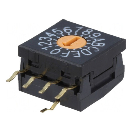 Întrerupător codificare HEX/BCD 16 poziții THT 1000MΩ | Electronic-mag.ro | Componente Electronice