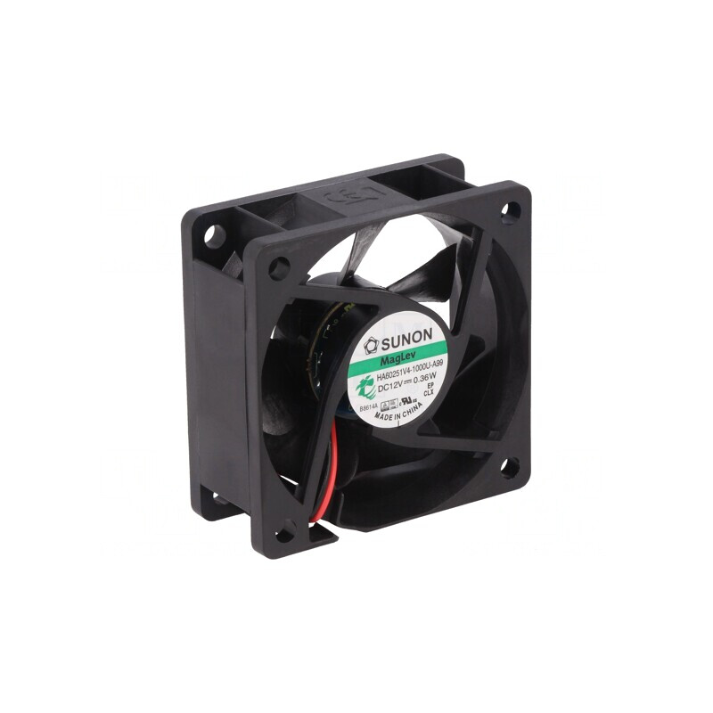Ventilator axial 12V DC 60x60x25mm 23,32m3/h 10,7dBA | Electronic-mag.ro | Componente Electronice