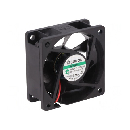 Ventilator axial 12V DC 60x60x25mm 23,32m3/h 10,7dBA | Electronic-mag.ro | Componente Electronice