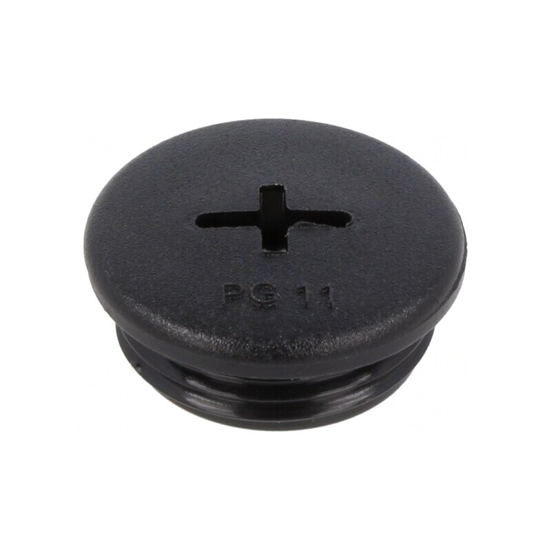 Capac de protecție PG11 poliamidă neagră 10buc. | Electronic-mag.ro | Componente Electronice