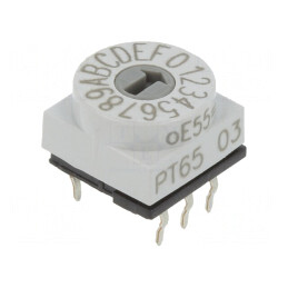 Întrerupător Codificare HEX/BCD 16 Poz THT 80mΩ | Electronic-mag.ro | Componente Electronice