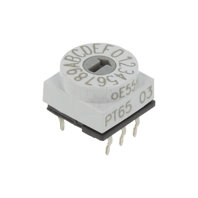 Întrerupător Codificare HEX/BCD 16 Poz THT 80mΩ | Electronic-mag.ro | Componente Electronice