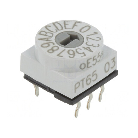 Întrerupător Codificare HEX/BCD 16 Poz THT 80mΩ | Electronic-mag.ro | Componente Electronice