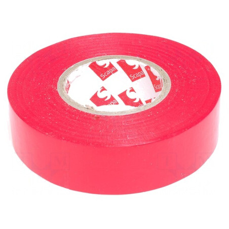Bandă Electroizolantă Roșie 19mm x 25m | Electronic-mag.ro | Componente Electronice