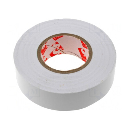 Bandă Electroizolantă Albă 19mm x 25m | Electronic-mag.ro | Componente Electronice