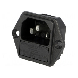 Conector Alimentare AC Soclu Tată 10A 250V | Electronic-mag.ro | Componente Electronice
