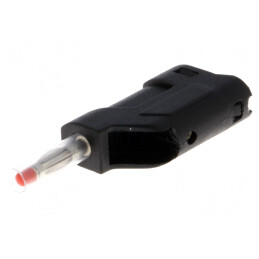 Mufă Banană 4mm 10A 60V Neagră pe Cablu | Electronic-mag.ro | Componente Electronice