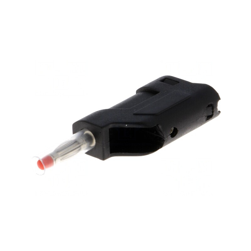 Mufă Banană 4mm 10A 60V Neagră pe Cablu | Electronic-mag.ro | Componente Electronice