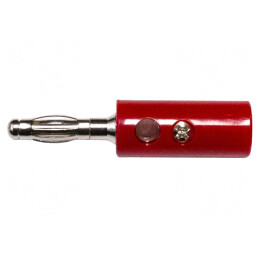 Mufă Banană 4mm 15A Roșie Nichelată | Electronic-mag.ro | Componente Electronice