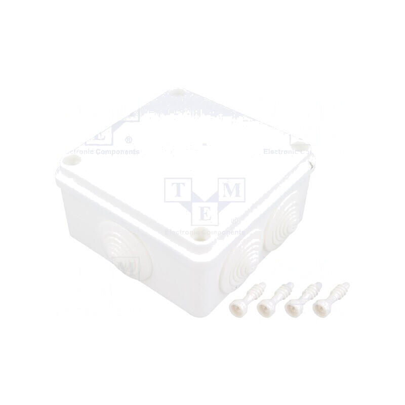 Cutie de Conexiuni IP65 Albă 100x100x50 mm | Electronic-mag.ro | Componente Electronice