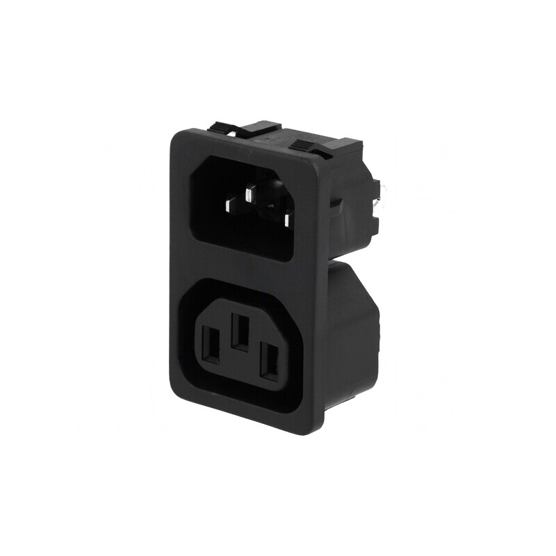 Conector Alimentare AC 10A 250VAC IEC 60320 | Electronic-mag.ro | Componente Electronice