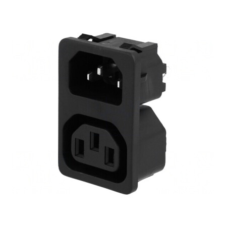 Conector Alimentare AC 10A 250VAC IEC 60320 | Electronic-mag.ro | Componente Electronice