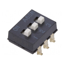 Comutator DIP-SWITCH 3 Secțiuni ON-OFF 24VDC | Electronic-mag.ro | Componente Electronice
