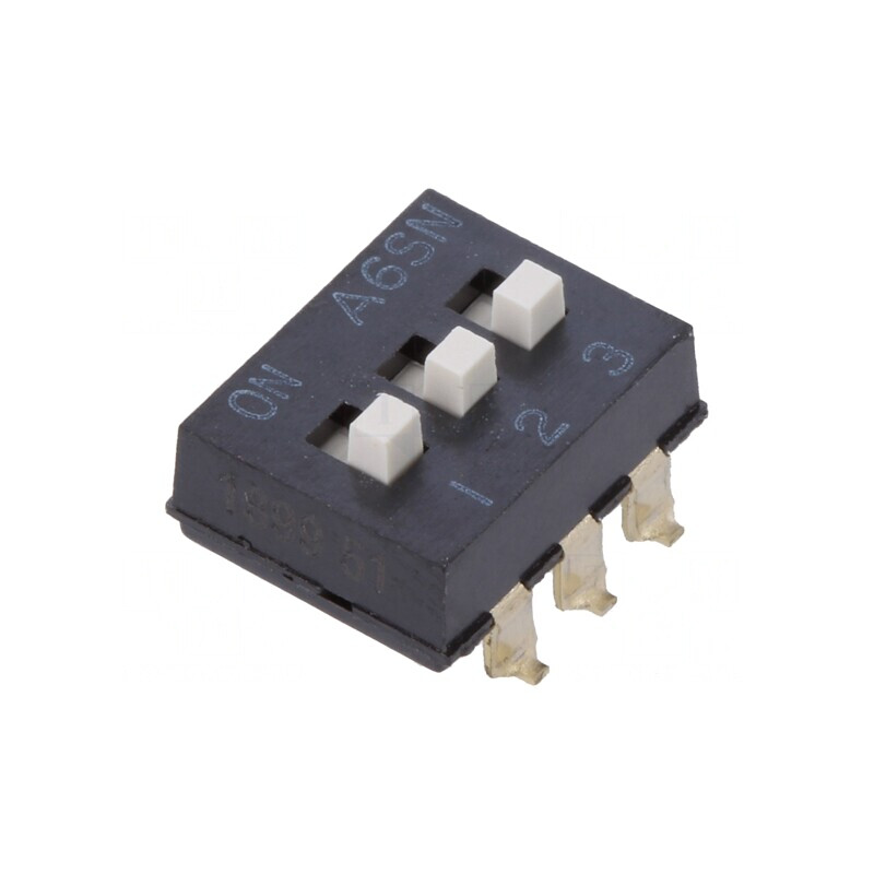 Comutator DIP-SWITCH 3 Secțiuni ON-OFF 24VDC | Electronic-mag.ro | Componente Electronice