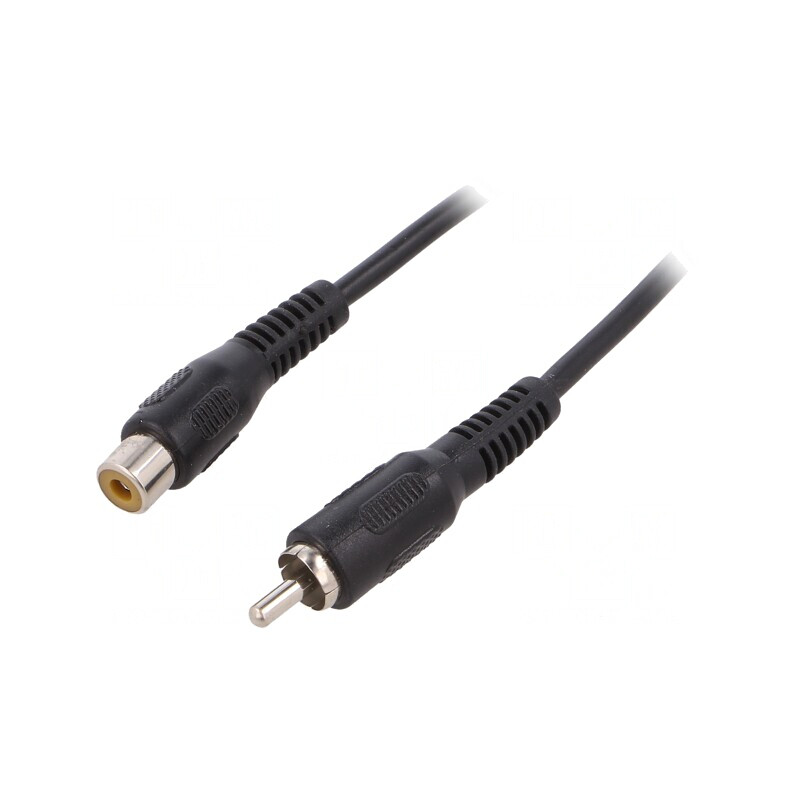 Cablu RCA Soclu-Mufă 10m Negru | Electronic-mag.ro | Componente Electronice