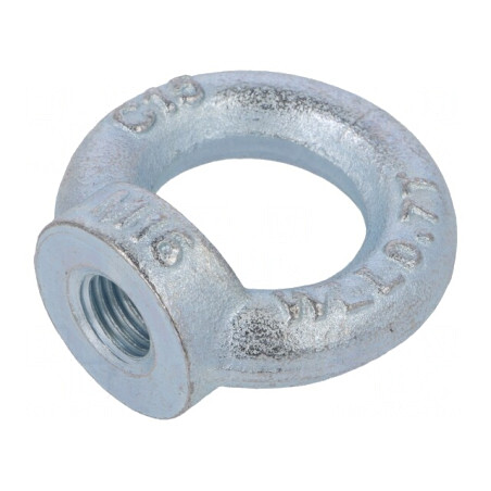 Piuliță cu inel ochi M16 oțel zincat DIN 582 | Electronic-mag.ro | Componente Electronice