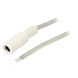 Cablu Alimentare DC 5,5/2,5 Transparent 2x0,5mm2 | Electronic-mag.ro | Componente Electronice