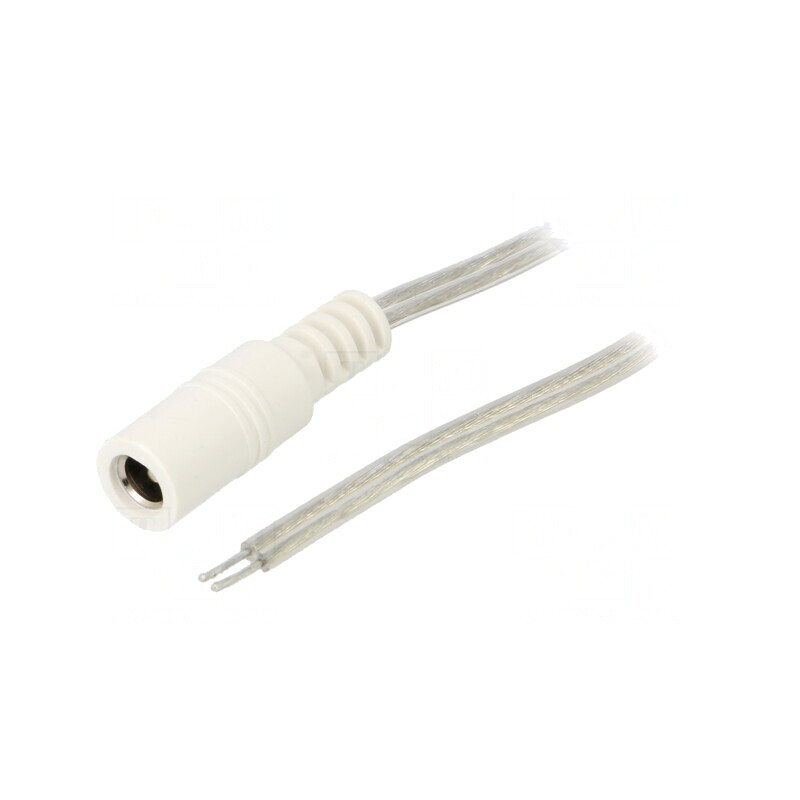 Cablu Alimentare DC 5,5/2,5 Transparent 2x0,5mm2 | Electronic-mag.ro | Componente Electronice