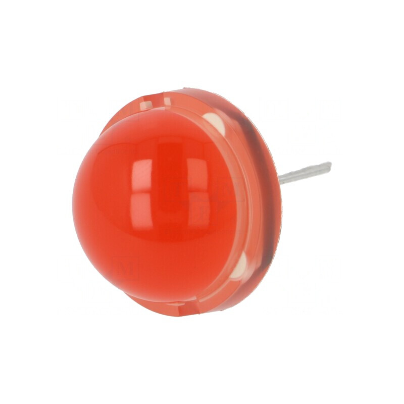 LED Roșu 20mm 500-900mcd Convex 120° | Electronic-mag.ro | Componente Electronice
