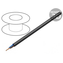 Cablu Electric Negru 2x1.5mm2 Gumat 450/750V | Electronic-mag.ro | Componente Electronice