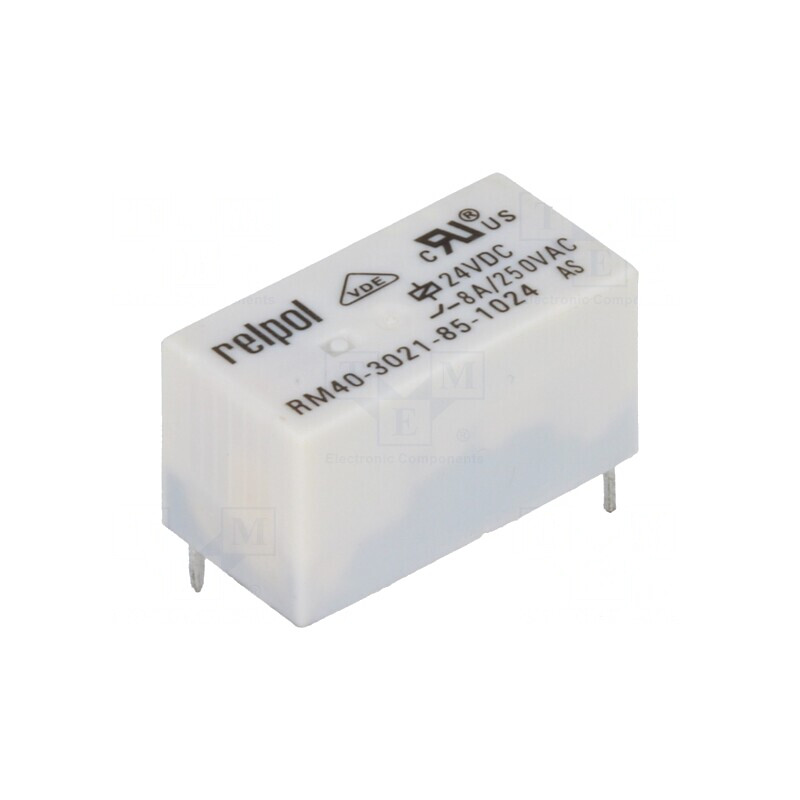Releu Electromagnetic SPST-NO 24VDC 8A | Electronic-mag.ro | Componente Electronice