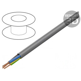 Cablu Electric Neecranat 3G1,5mm2 Gri 450/750V Cu Litat | Electronic-mag.ro | Componente Electronice