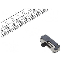 Comutator glisant SPDT 0,3A 4VDC SMT