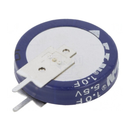 Supercondensator THT 1F 5.5V 19x19.7mm | Electronic-mag.ro | Componente Electronice