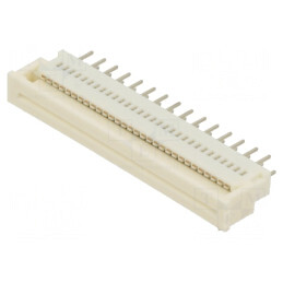 Conector FFC/FPC 30 PIN ZIF THT 200V 1A Cositorit | Electronic-mag.ro | Componente Electronice