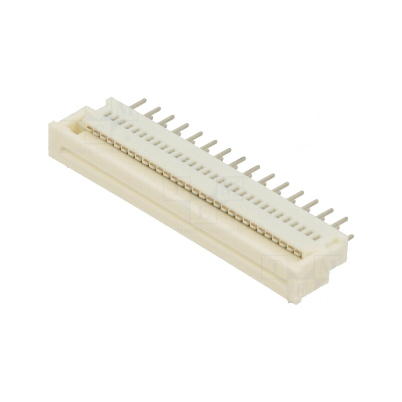 Conector FFC/FPC 30 PIN ZIF THT 200V 1A Cositorit | Electronic-mag.ro | Componente Electronice