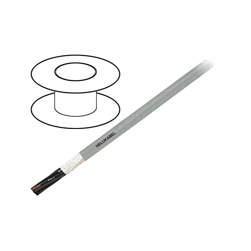 Cablu de control 2x1mm2 PUR gri Cu | Electronic-mag.ro | Componente Electronice