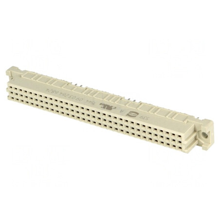 Soclu DIN 41612 tip C mamă 64 PIN THT drept termoplast | Electronic-mag.ro | Componente Electronice