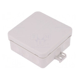 Cutie de conexiuni IP55 gri 85x85x37mm | Electronic-mag.ro | Componente Electronice