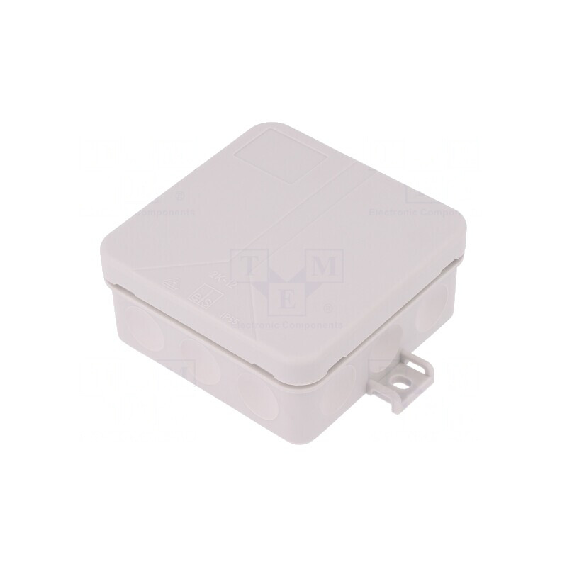 Cutie de conexiuni IP55 gri 85x85x37mm | Electronic-mag.ro | Componente Electronice Cutie de conexiuni IP55 gri 85x85x37mm | Electronic-mag.ro | Componente Electronice