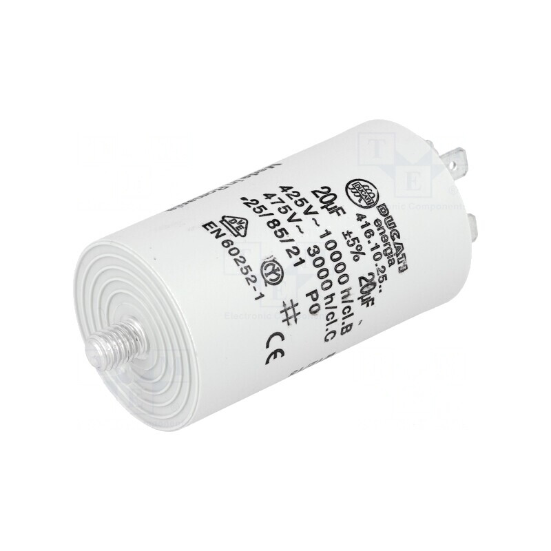 Condensator pentru Motoare 20uF 425VAC | Electronic-mag.ro | Componente Electronice Condensator pentru Motoare 20uF 425VAC | Electronic-mag.ro | Componente Electronice