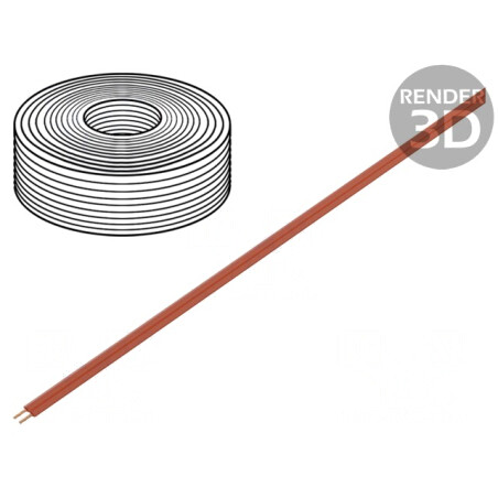 Cablu Electric LiYz 2x0,14mm2 250V 5m Roșu | Electronic-mag.ro | Componente Electronice
