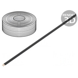 Cablu Electric LiYz 2x0,14mm2 5m Negru | Electronic-mag.ro | Componente Electronice