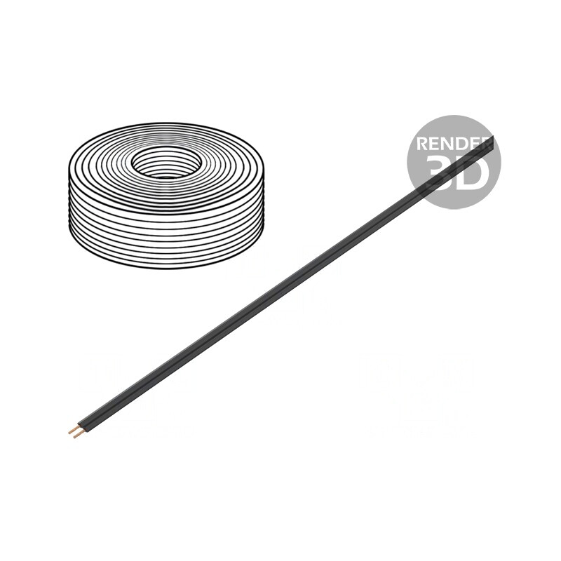 Cablu Electric LiYz 2x0,14mm2 5m Negru | Electronic-mag.ro | Componente Electronice