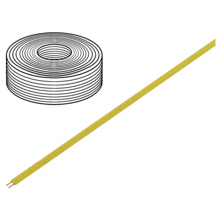 Cablu Electric 2x0.14mm² 250V 5m Galben | Electronic-mag.ro | Componente Electronice