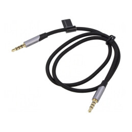 Cablu Audio Jack 3.5mm 4-Pin 0.5m Negru | Electronic-mag.ro | Componente Electronice